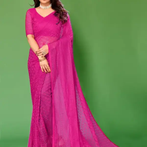  Designer Net Saree