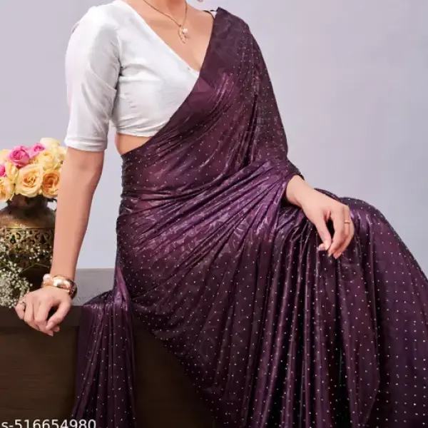 Women's Stone Work Saree
