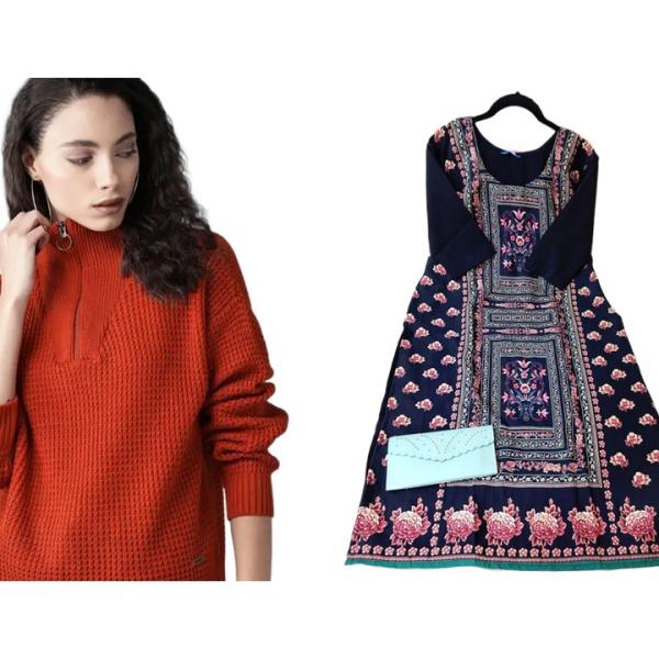 Women's Hoodie and Kurti Combo