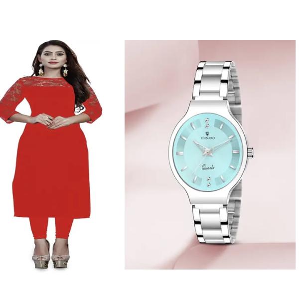 Kurti & ledies Watch ( combo )