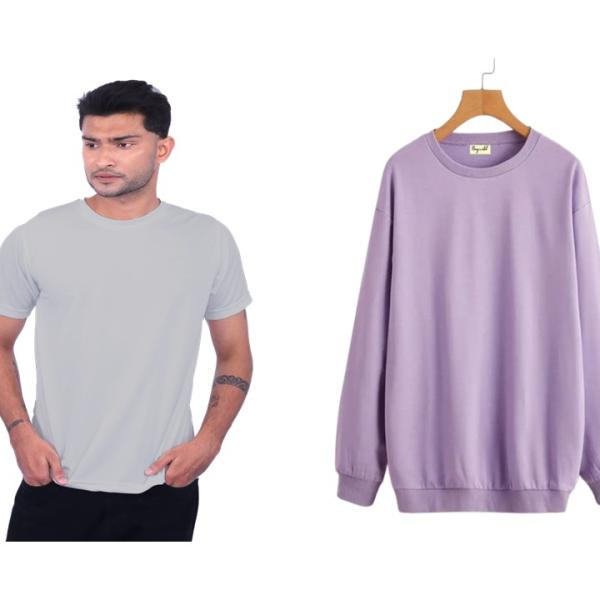 Men's Sweater t-Shirt Combo