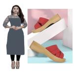 Kurti & ledies Heel Sandal ( combo )
