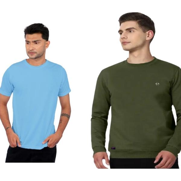 Men's Sweater t-Shirt Combo