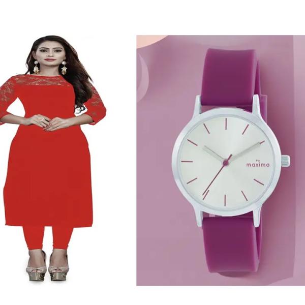 Kurti & ledies Watch ( combo )