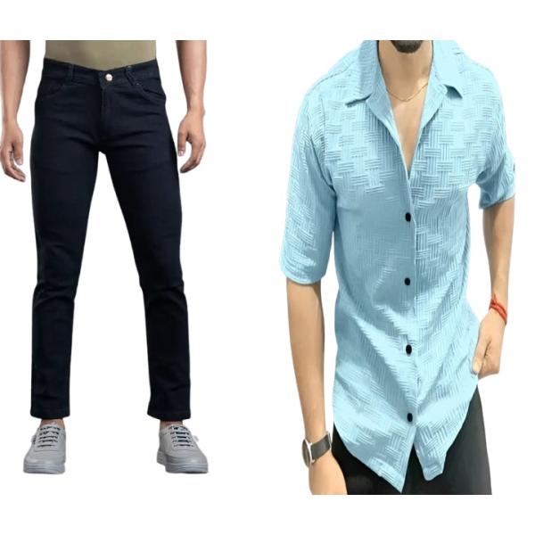 Men's Jeans & Shirt Combo