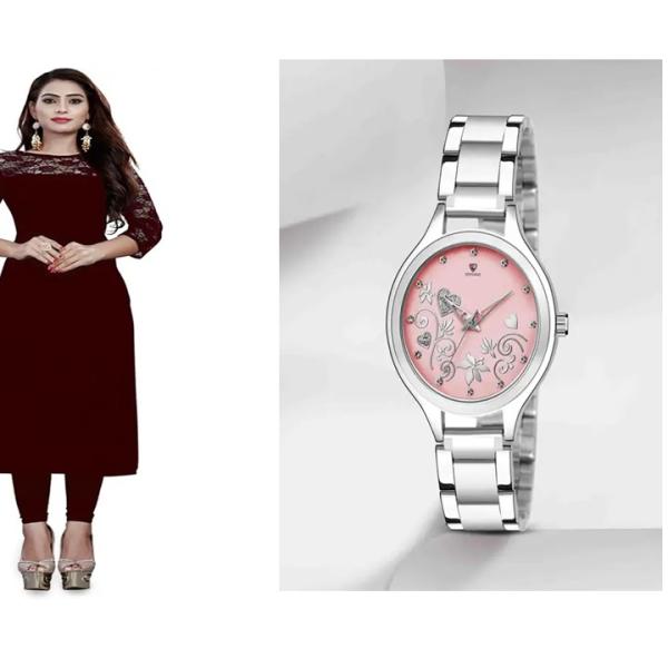 Kurti & ledies Watch ( combo )