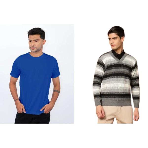 Men's Sweater t-Shirt Combo