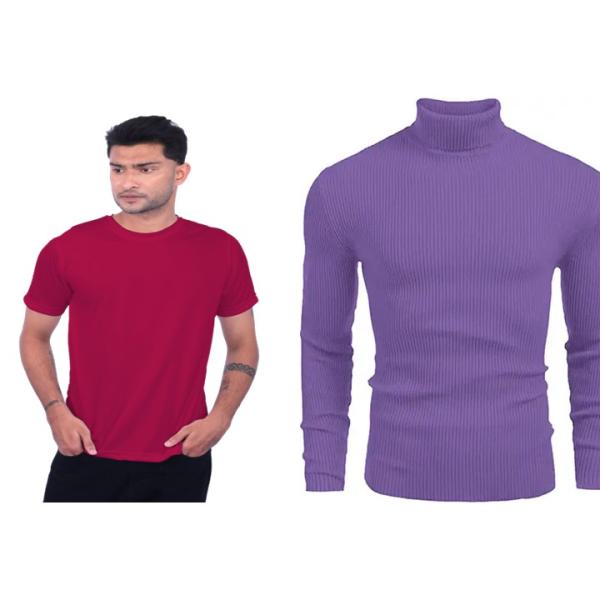Men's Sweater t-Shirt Combo