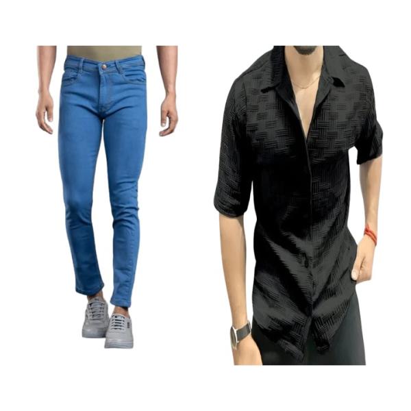 Men's Jeans & Shirt Combo