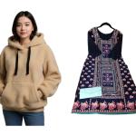 Women's Hoodie and Kurti Combo