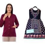 Women's Hoodie and Kurti Combo