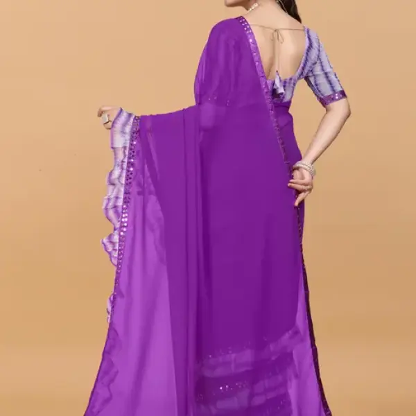 Women's ruffle saree