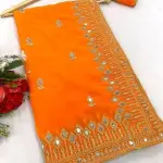 EMBROIDERY MIRROR SAREE