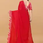 Women's ruffle saree