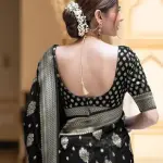  Woven BanarasiSilk Jacquard Saree
