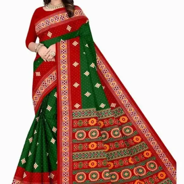  Original Cotton Sambalpuri Pasapalli Saree