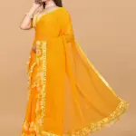 Women's ruffle saree