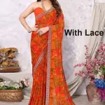  Pack of-2 New Arrival Latest Georgette Printed Saree