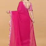 Women's ruffle saree