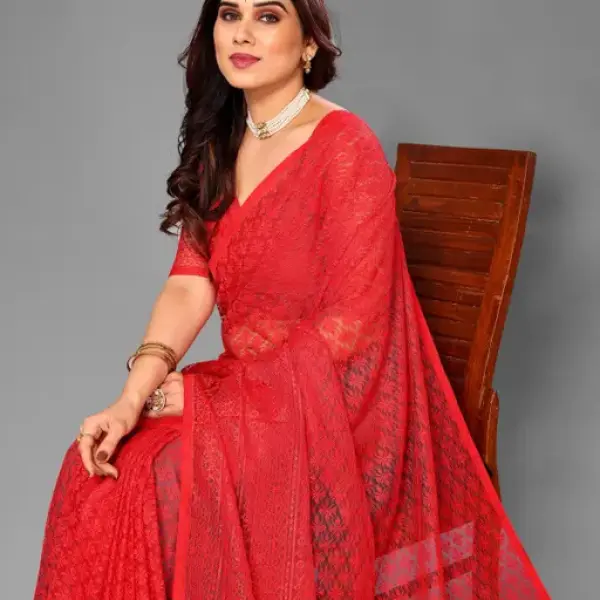  Designer Net Saree