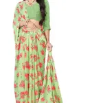  Kanooda Prints Fancy Women's Georgette Printed Saree