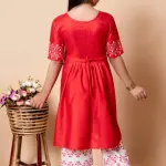 Girls plazo & Dresses Red