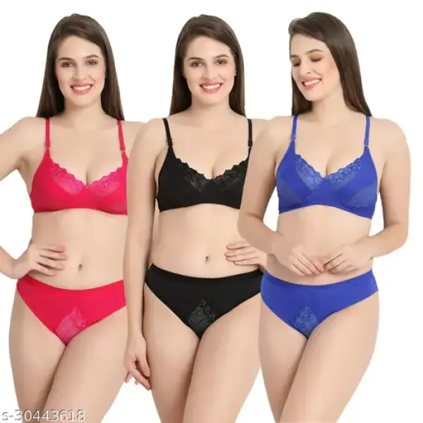 Multicolor Cotton Lingerie Set