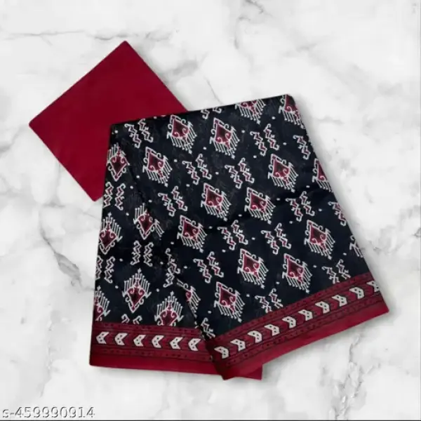  ETHNIC PURE COTTON MULMUL SAREE