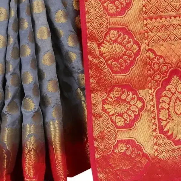 Women's cotton silk multicolour Saree