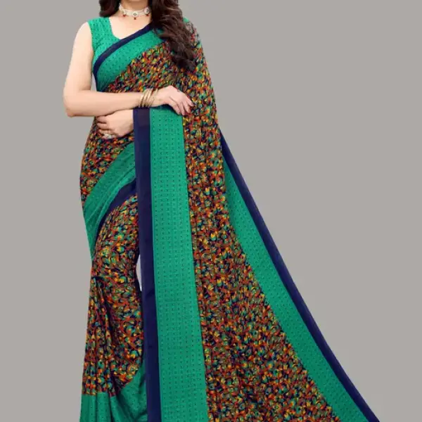 Women's Georgette Floral Printed Saree