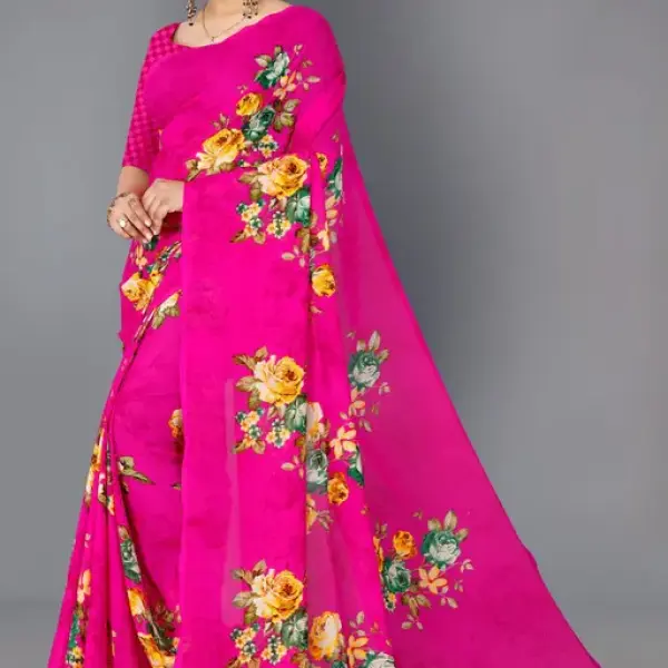  Dhyani Fashion Daily Wear georgette Saree