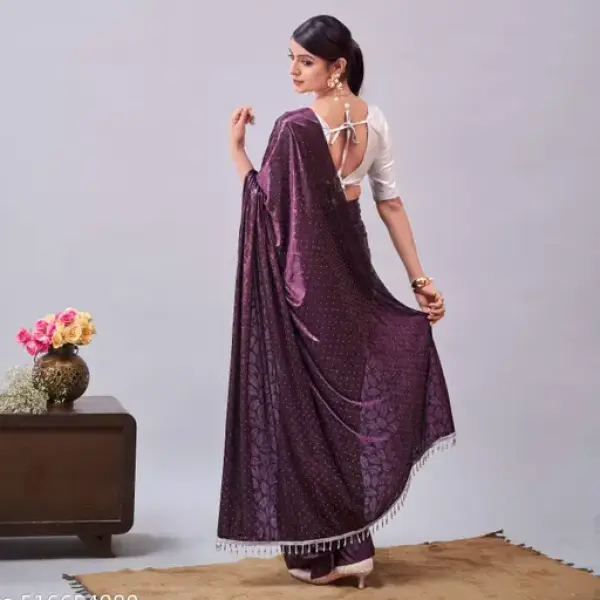 Women's Stone Work Saree