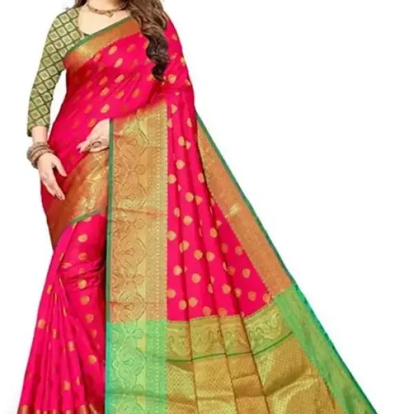 Banarasi designer silk rich pallu saree