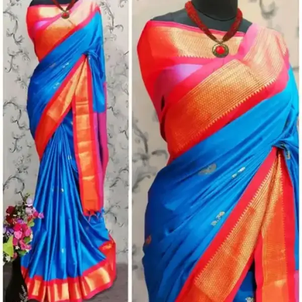  Traditional Pathani Silk Saree