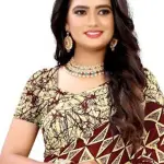  Prints Fancy Women's Georgette Printed Saree