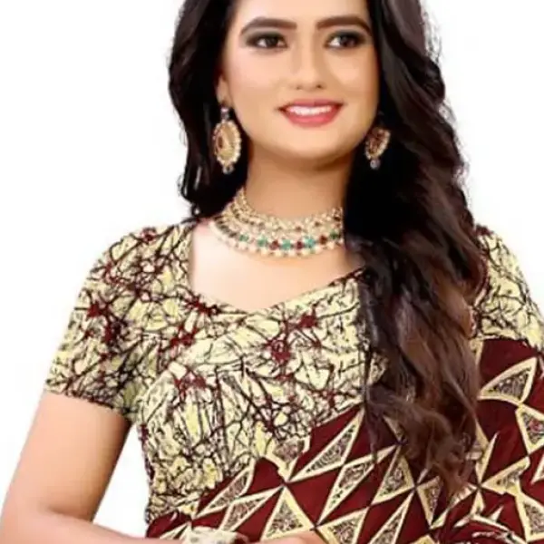  Prints Fancy Women's Georgette Printed Saree