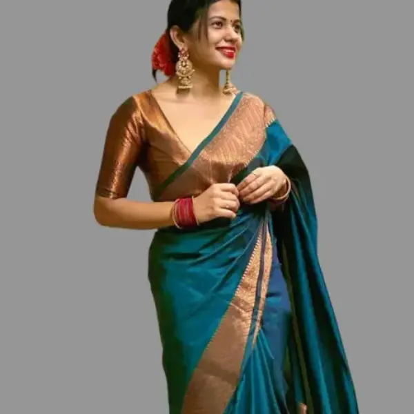  MARUTI Fashion Women's Kanjivaram Soft Pure Silk Banarasi Saree