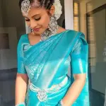  Latest kanjeevaram silk floral saree