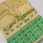  Traditional Assamese Art Muga Silk Fancy Mekhala Handloom Woven