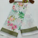 Cotton linen saree