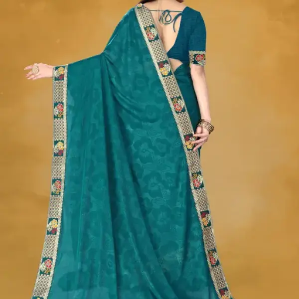  JAY AMBEY FABRICS NEW PARTY WEAR DESIGNER SAREE