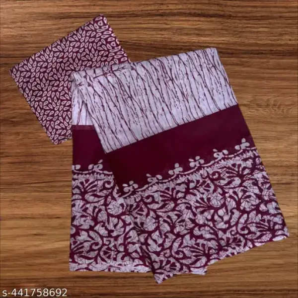  ETHNIC PURE COTTON MULMUL SAREE