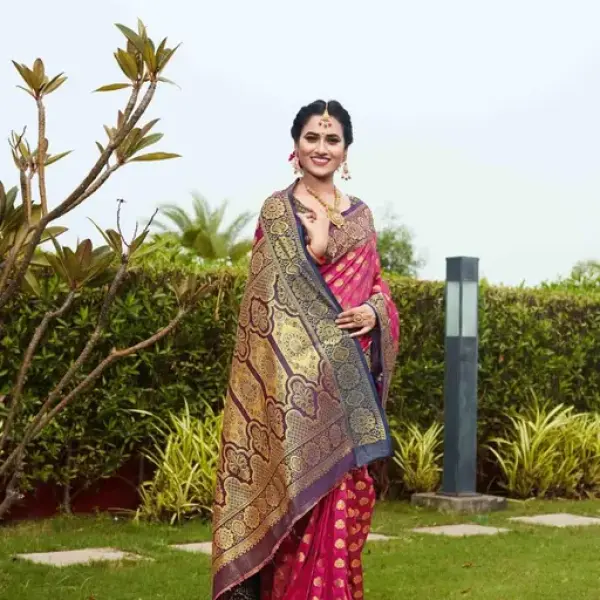 Women's banarasi silk saree