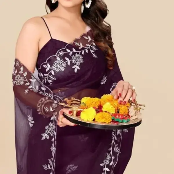  Superb Premium Quality Party Wear Twill Saree