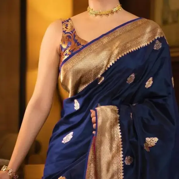  Banarasi Lichi Silk Jecqurd Saree