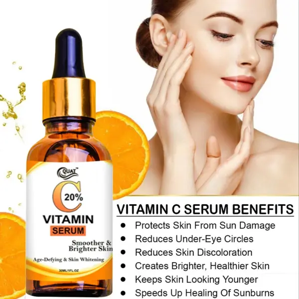 QUAT Radiant Complexion Vitamin C Face Serum for Bright & Clear skin Men & Women  (30 ml)