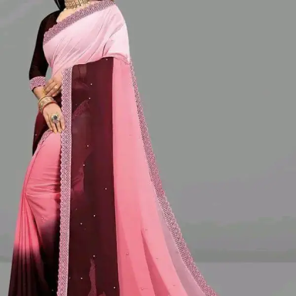 Women's Printed Saree With Blouse Piece