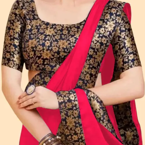  NEW JACQUARD LACE BORDER SAREE