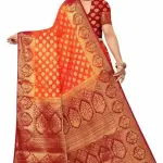 Women's cotton silk multicolour Saree