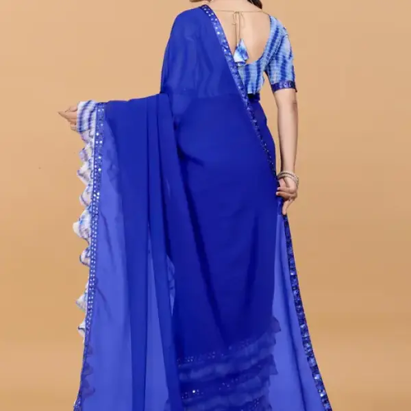 Women's ruffle saree